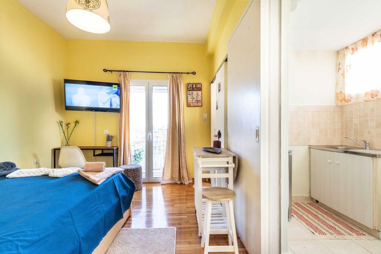 Central 6Th Floor Studio Near Metro & View&200Mbps Athens Ngoại thất bức ảnh